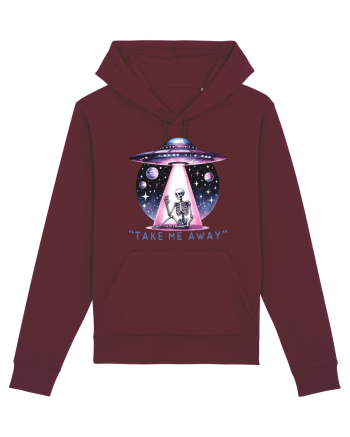 Antisocial Rainbow Skull Burgundy