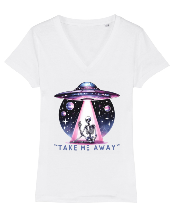 Antisocial Rainbow Skull White