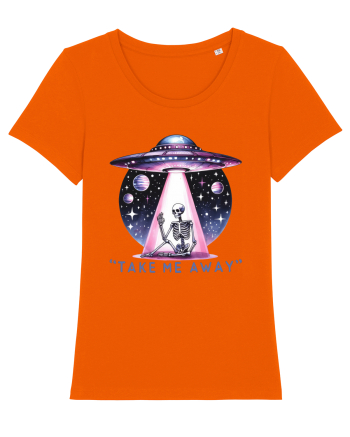 Antisocial Rainbow Skull Bright Orange