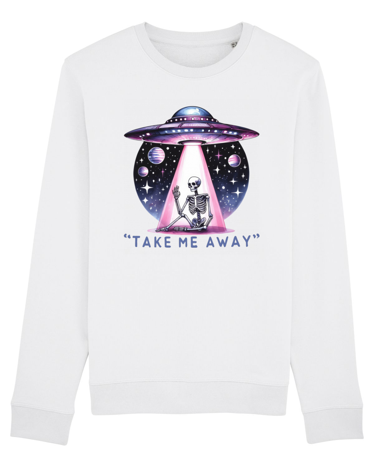 Bluză mânecă lungă Unisex Rise White
