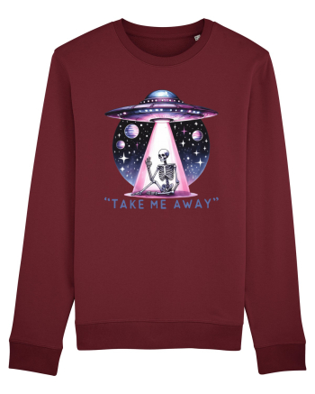 Antisocial Rainbow Skull Burgundy