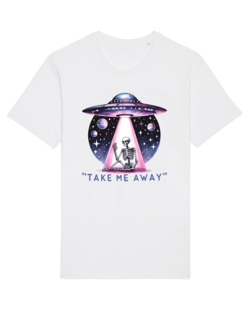 Antisocial Rainbow Skull White