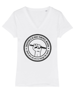 EDUCATION Tricou mânecă scurtă guler V Damă Evoker