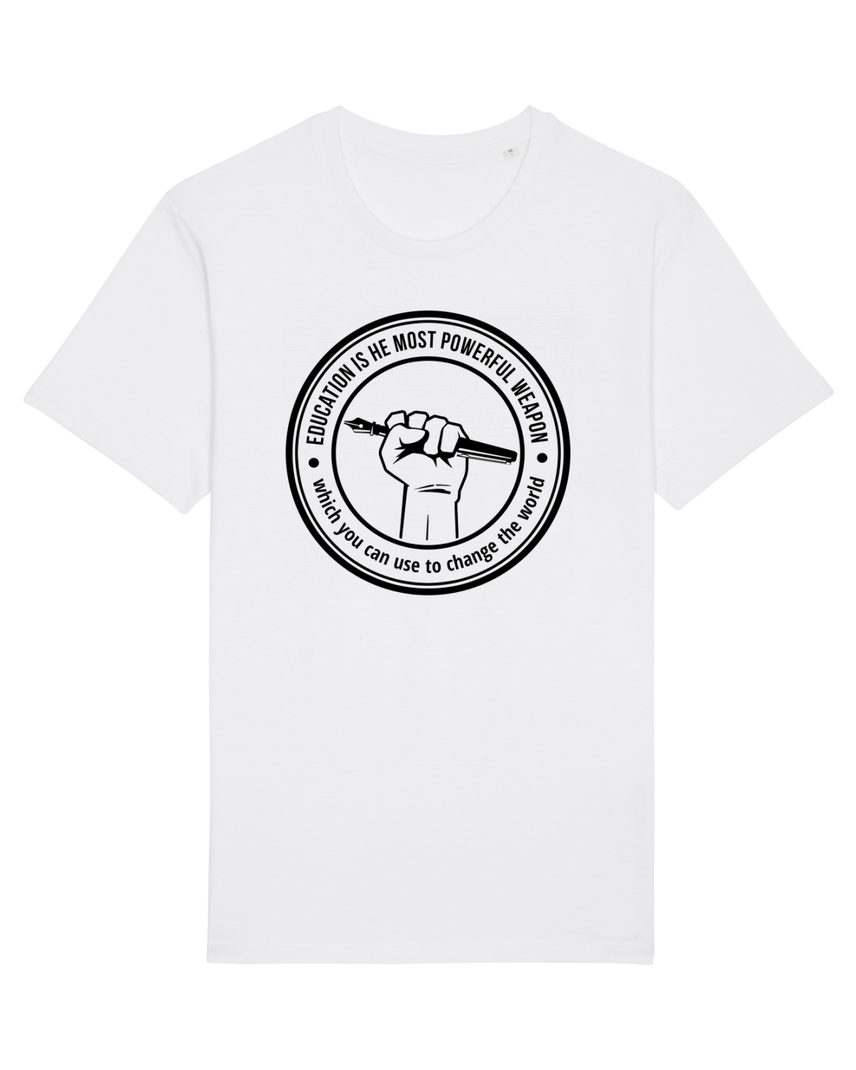 Tricou mânecă scurtă Unisex Rocker White