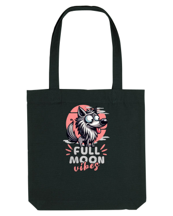 Lup Nebun Amuzant - Vibrații Lună Plină Black