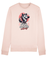 Lup Nebun Amuzant - Vibrații Lună Plină Bluză mânecă lungă Unisex Rise