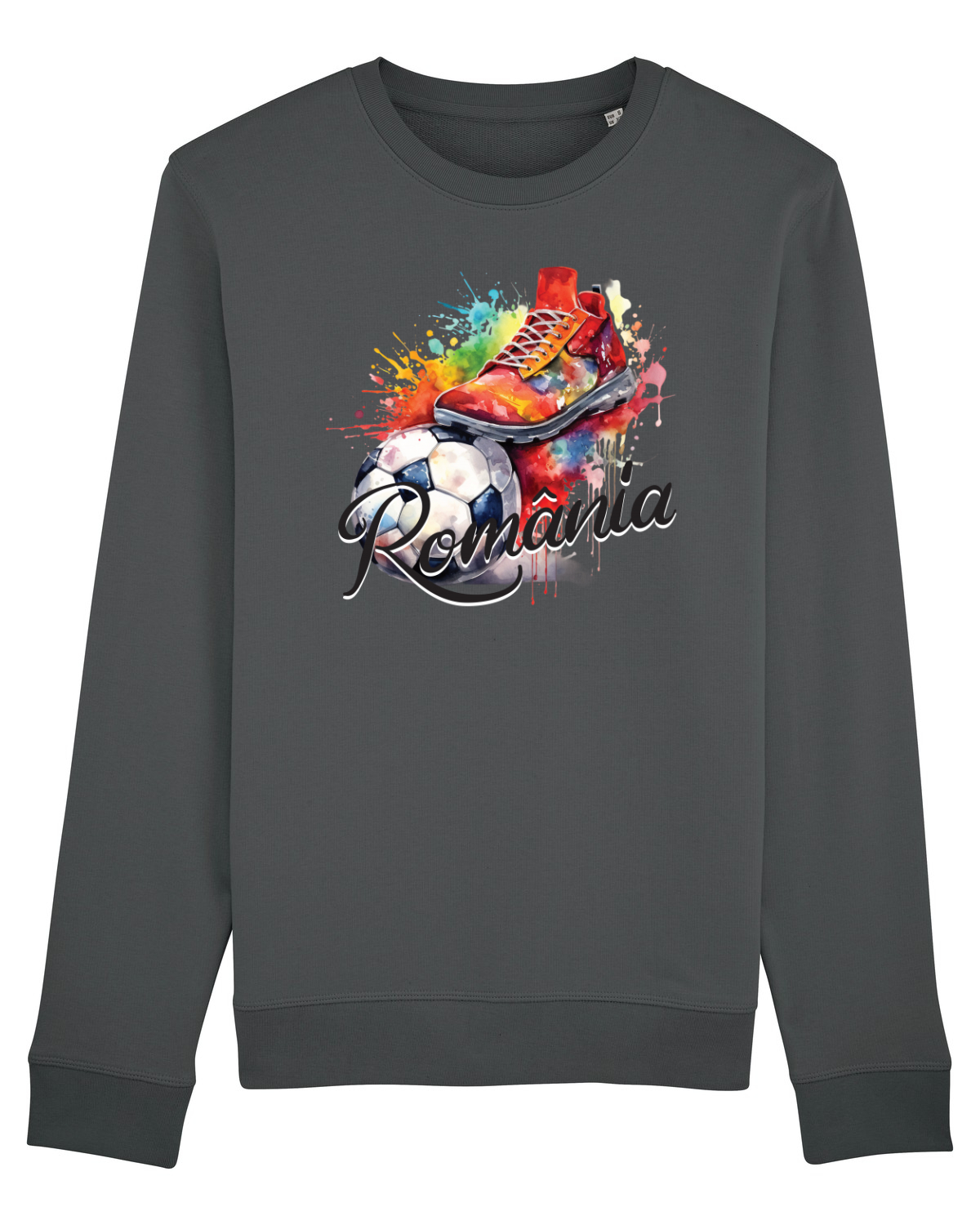 Bluză mânecă lungă Unisex Rise Anthracite