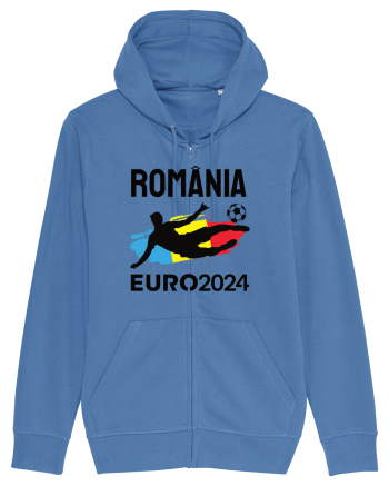 Suporter Romania - Euro 2024 jucator de fotbal Bright Blue
