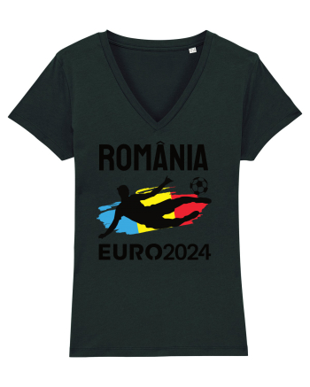 Suporter Romania - Euro 2024 jucator de fotbal Black