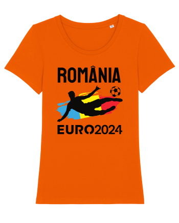Suporter Romania - Euro 2024 jucator de fotbal Bright Orange