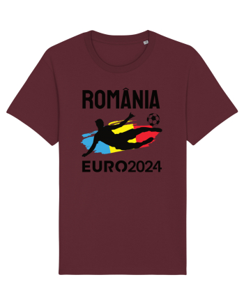 Suporter Romania - Euro 2024 jucator de fotbal Burgundy