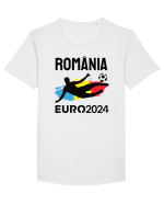 Suporter Romania - Euro 2024 jucator de fotbal Tricou mânecă scurtă guler larg Bărbat Skater