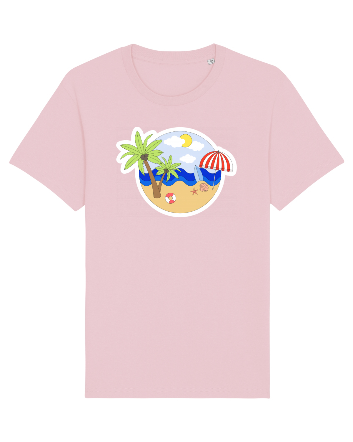 Tricou mânecă scurtă Unisex Rocker Cotton Pink