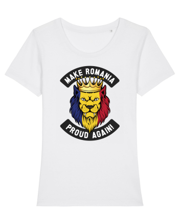 Suporter Romania - Make Romania proud again White