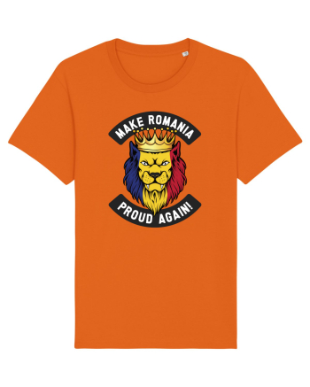 Suporter Romania - Make Romania proud again Bright Orange
