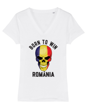 Suporter Romania - Romania - Born to win White