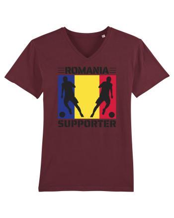 Fotbal Romania - Romanian supporter v1 Burgundy