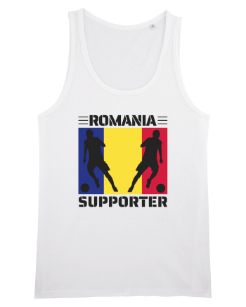 Fotbal Romania - Romanian supporter v1 White