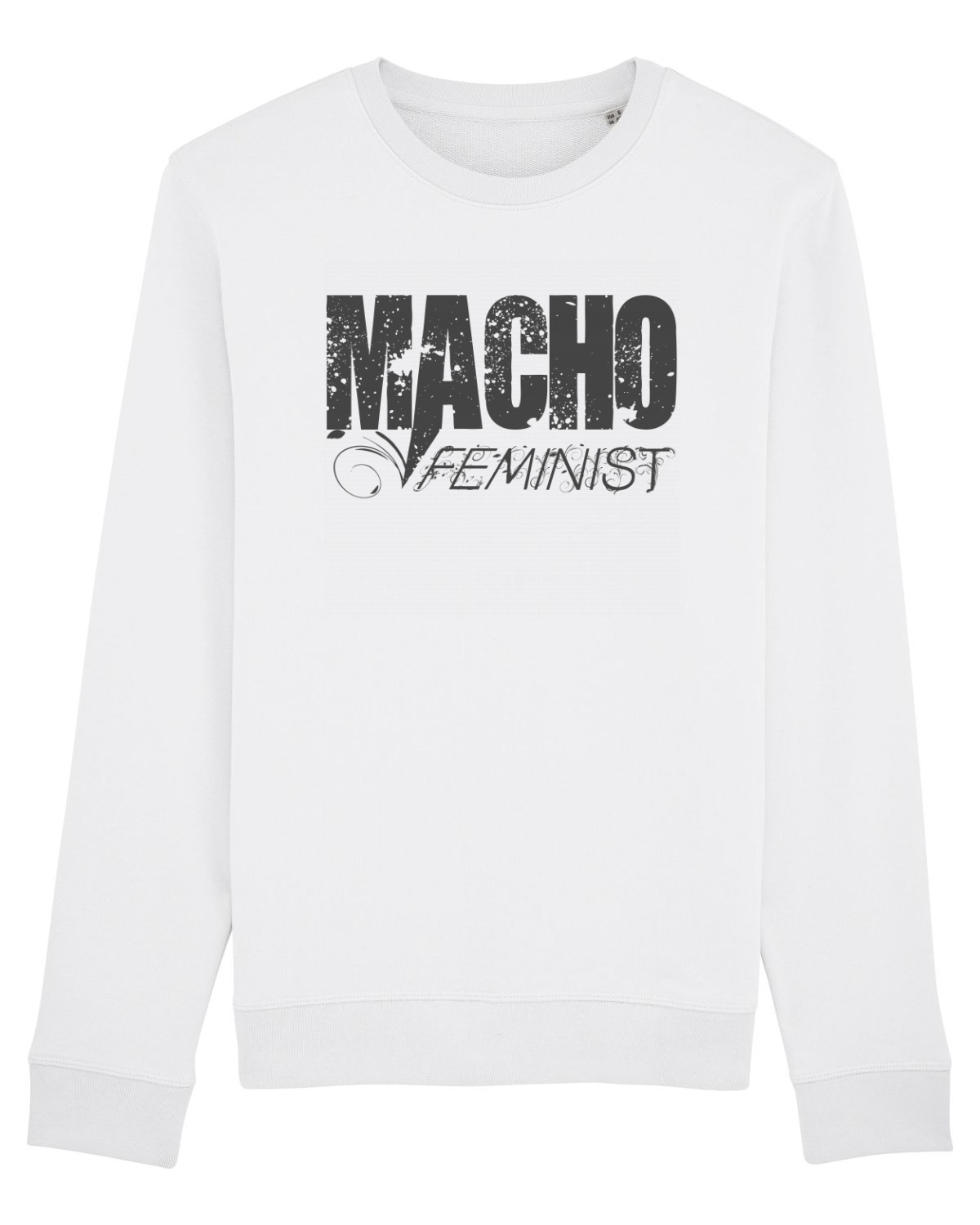 Bluză mânecă lungă Unisex Rise White