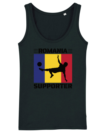 Fotbal Romania - Romanian supporter v2 Black