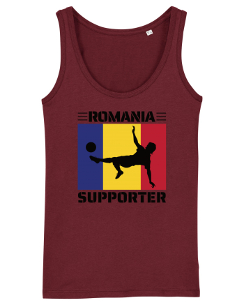 Fotbal Romania - Romanian supporter v2 Burgundy
