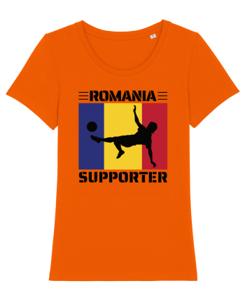 Fotbal Romania - Romanian supporter v2 Bright Orange