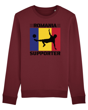 Fotbal Romania - Romanian supporter v2 Burgundy