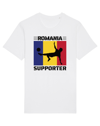 Fotbal Romania - Romanian supporter v2 White