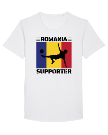 Fotbal Romania - Romanian supporter v2 White