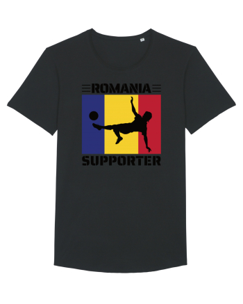 Fotbal Romania - Romanian supporter v2 Black