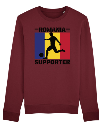 Fotbal Romania - Romanian supporter v3 Burgundy
