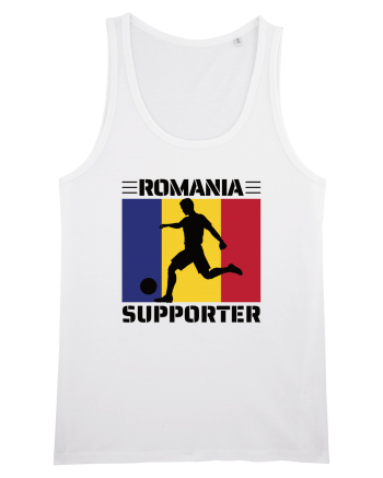 Fotbal Romania - Romanian supporter v3 White