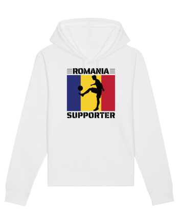 Fotbal Romania - Romanian supporter v4 White