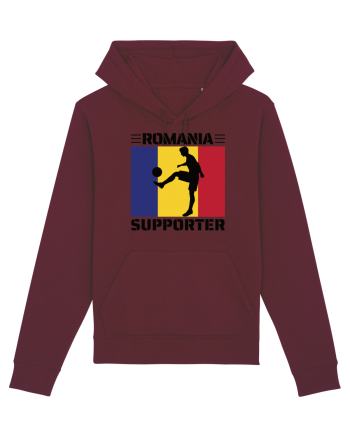 Fotbal Romania - Romanian supporter v4 Burgundy