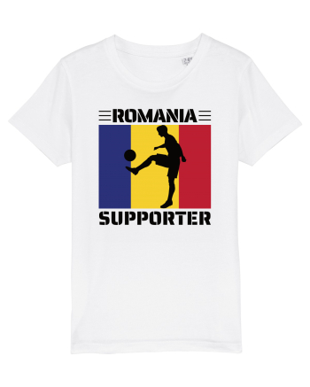 Fotbal Romania - Romanian supporter v4 White