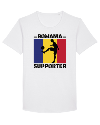 Fotbal Romania - Romanian supporter v4 White