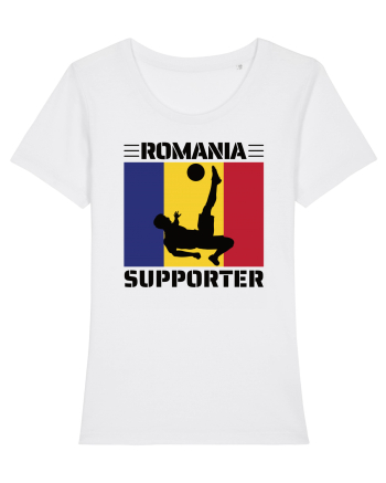 Fotbal Romania - Romanian supporter v5 White