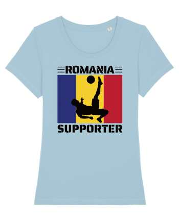 Fotbal Romania - Romanian supporter v5 Sky Blue