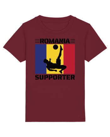 Fotbal Romania - Romanian supporter v5 Burgundy