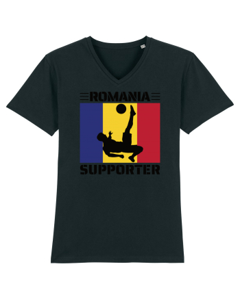 Fotbal Romania - Romanian supporter v5 Black