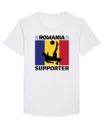 Fotbal Romania - Romanian supporter v5 Tricou mânecă scurtă guler larg Bărbat Skater