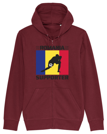 Fotbal Romania - Romanian supporter v6 Burgundy