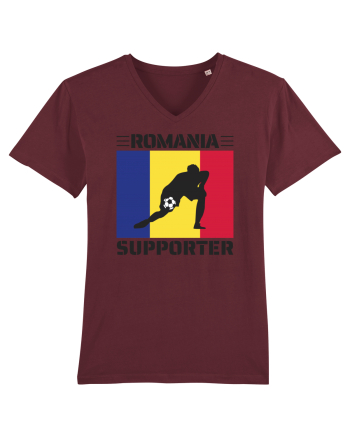 Fotbal Romania - Romanian supporter v6 Burgundy