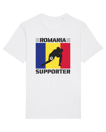 Fotbal Romania - Romanian supporter v6 White
