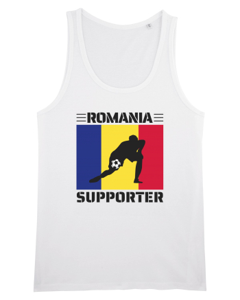 Fotbal Romania - Romanian supporter v6 White
