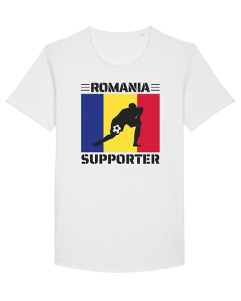 Fotbal Romania - Romanian supporter v6 White