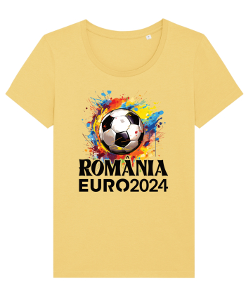 Suporter Romania - Splashed football Euro 2024 Jojoba