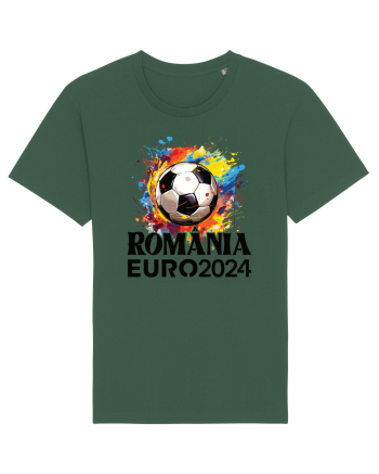Suporter Romania - Splashed football Euro 2024 Bottle Green
