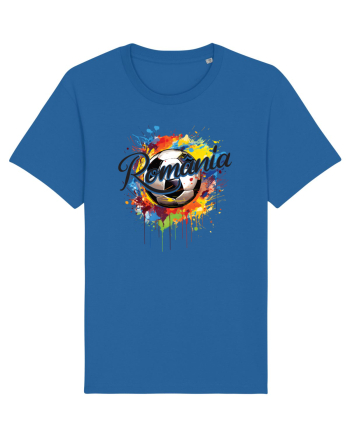 pentru fanii fotbalului românesc - Splashed football v1 Royal Blue