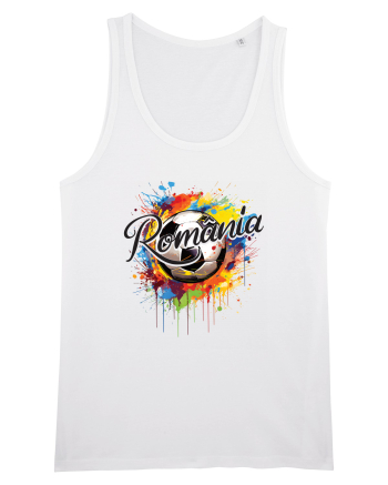 pentru fanii fotbalului românesc - Splashed football v1 White